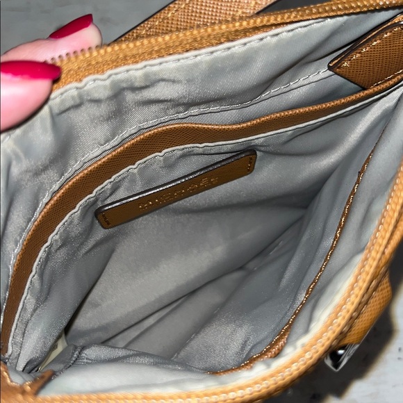 Michael Kors Royal Purple Kempton Nylon Crossbody Purse Bag - Picture 5 of 11